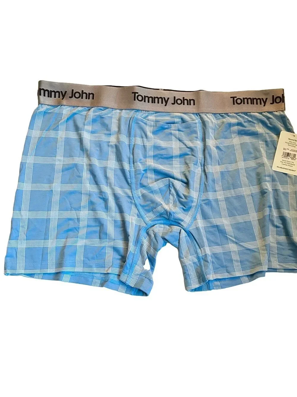 Tommy John Second Skin Boxer Briefs Blue White XXL NWT